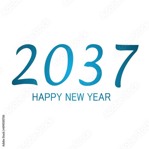 HAPPY NEW YEAR 2037 LOGO photo