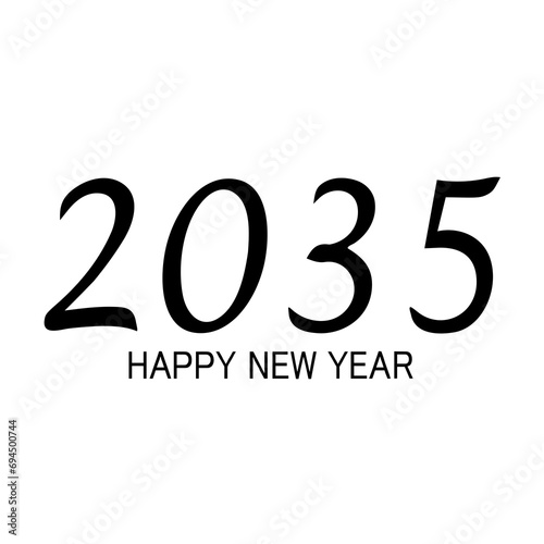HAPPY NEW YEAR 2035 LOGO photo