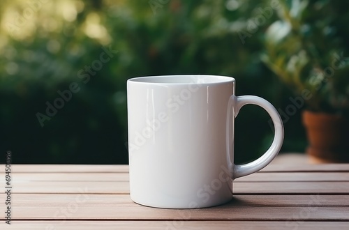 coffee mug with a white mug on a table