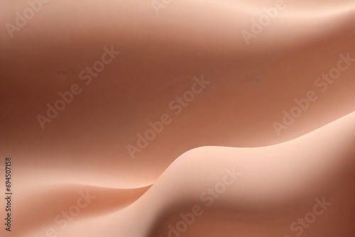 Abstract background smooth wave in peach fuzz tones.