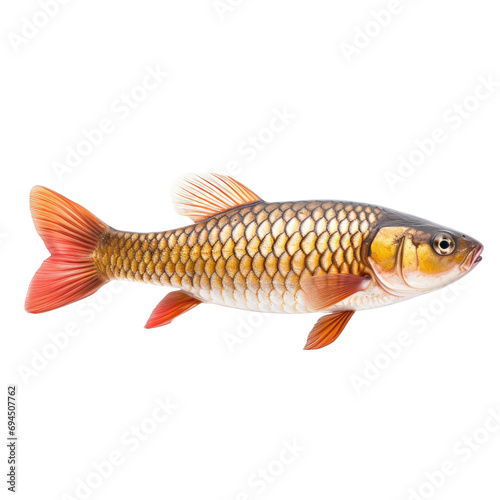 Arowana fish isolated on white or transparent background
