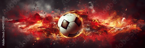soccer banner design with copy space © EOL STUDIOS