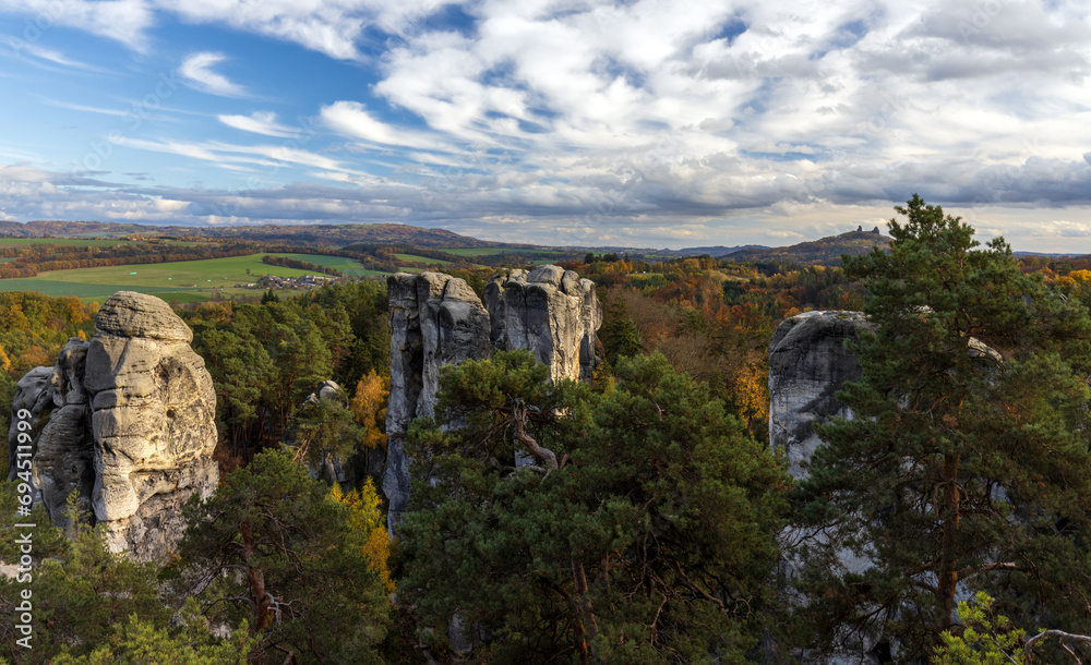 Panoramic view of the rock city.