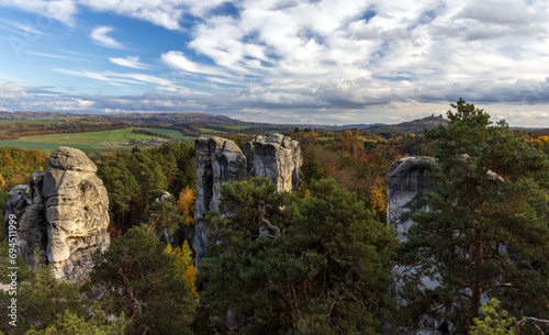 Panoramic view of the rock city.