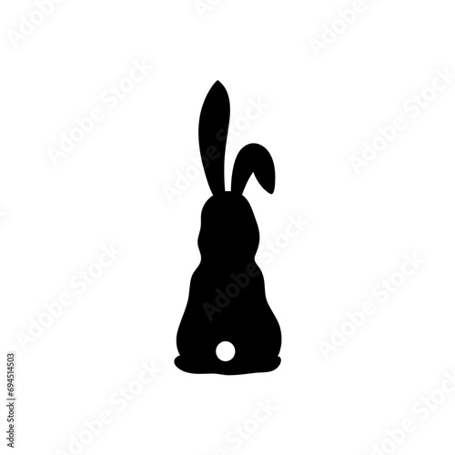 silhouette of bunnies