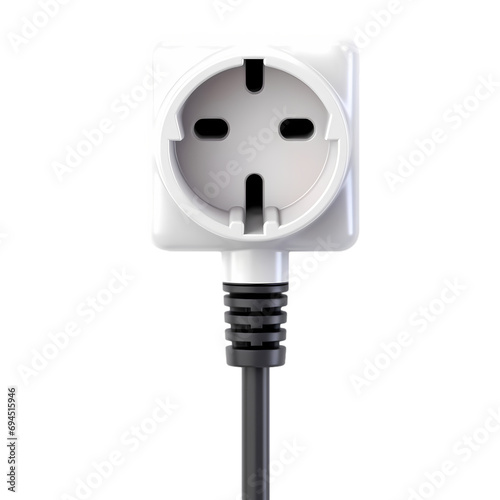 European electric plug isolated on transparent background