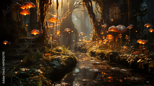 Fantasy Ethereal Forest Encounter