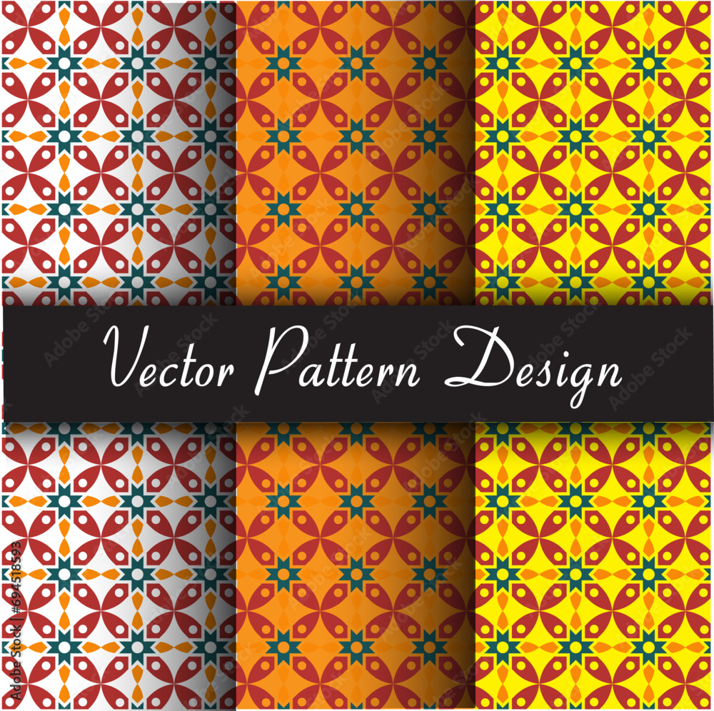 Vector seamless unique pattern design