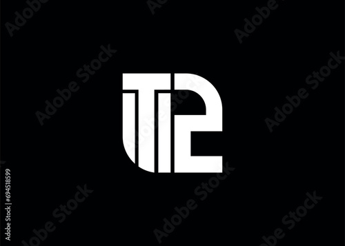 Monogram Letter TZ Logo Design vector template