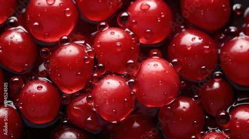  a close up of a bunch of red apples with drops of water on the top of the apples and on the bottom of the image is a black background.