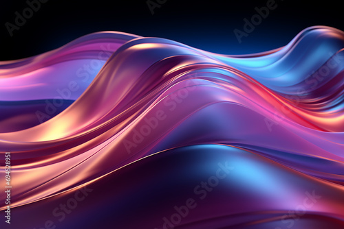 Abstract blue pink neon light background