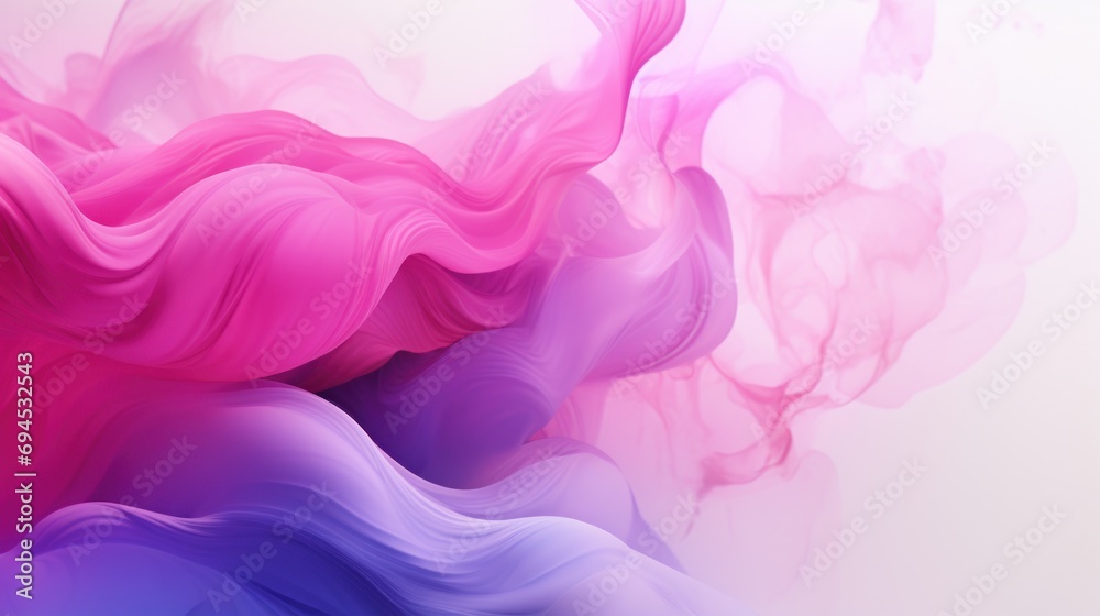 a pink and blue background with smoke coming out of the back of the back of the back of the head. a pink and blue background with smoke coming out of the back of the back of the back of the head.