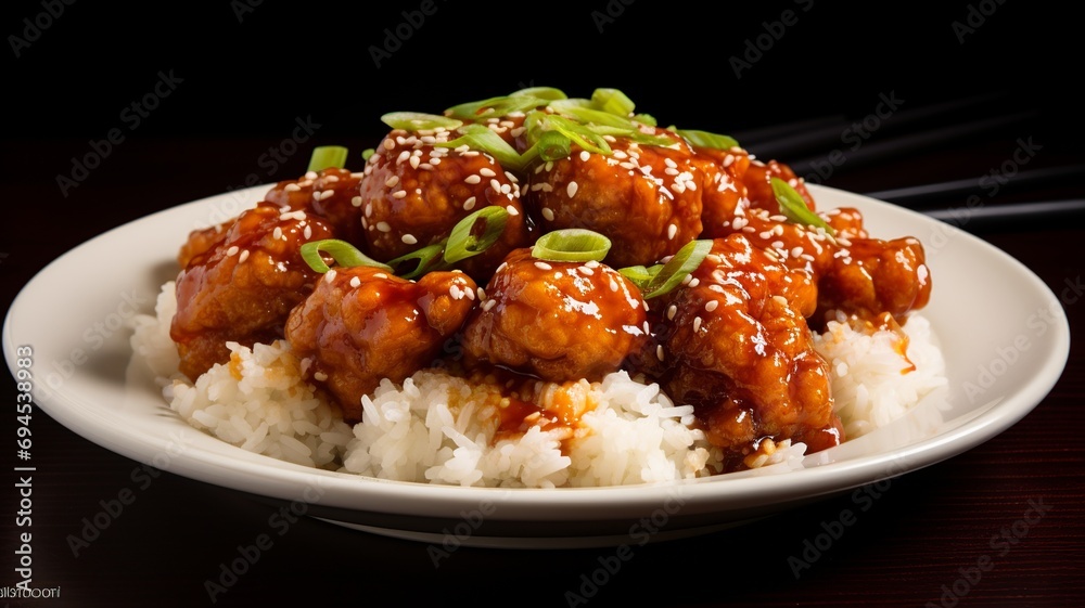 Flavors of General Tso's Chicken: Crispy Delight in a Minimalist Style Flavors of General Tso's Chicken: Crispy Delight in a Minimalist Style