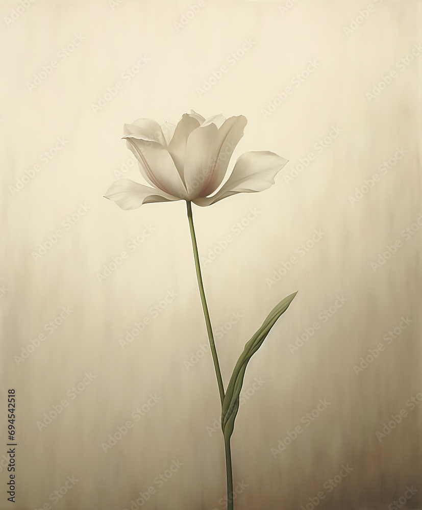 Fototapeta premium beautiful realistic flower