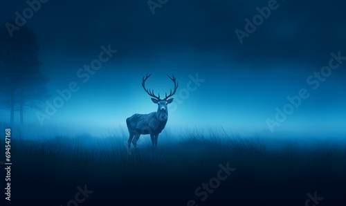 silhouette of a deer © lovephotos
