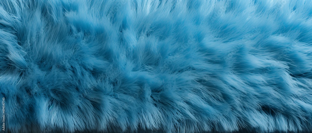 Obraz premium Plush carpet texture background, Close-up of blue fur background., can be used for printed materials like brochures, flyers, business cards. 