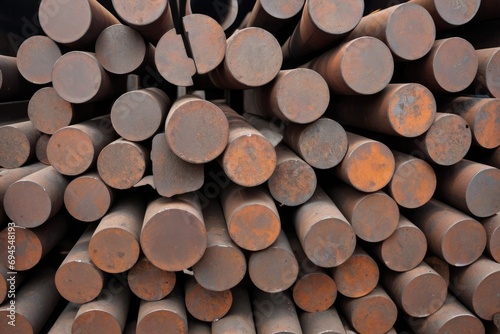 industrial brown steel close up background