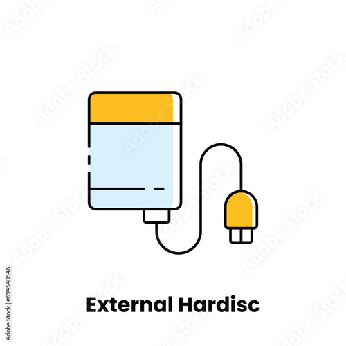 External hard disk, storage, USB, data backup, portable, high capacity, plug and play, file transfer, external storage, backup solution, data security, hard drive, USB 3.0, sleek design, digital