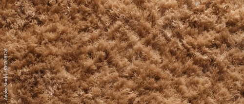 Plush carpet texture background  Close-up of brown fur background.  can be used for printed materials like brochures  flyers  business cards.  