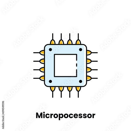Microprocessor, CPU, Central Processing Unit, Semiconductor, Integrated Circuit, Silicon Chip, Instruction Set, Data Bus, Address Bus, Clock Speed, Registers, ALU (Arithmetic Logic Unit), Control Unit