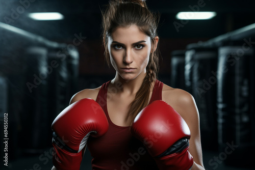 Image photo of female professional boxer © MFlex