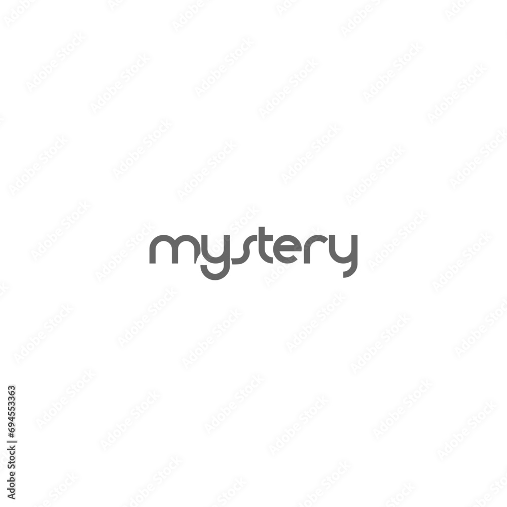 mystery logo design timeless emblem brand identity logotype abstract minimalist monogram typography vector editable