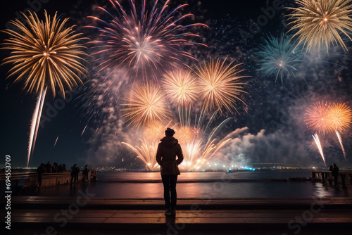 "Amazing firework animation for new year celebration"