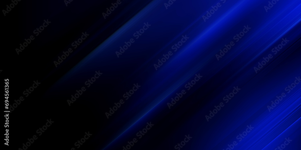 Light effect isolated on black background. Graphical element for design. Bright blue glowing lines