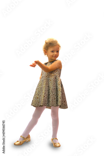 Girl with curly hair playing with light