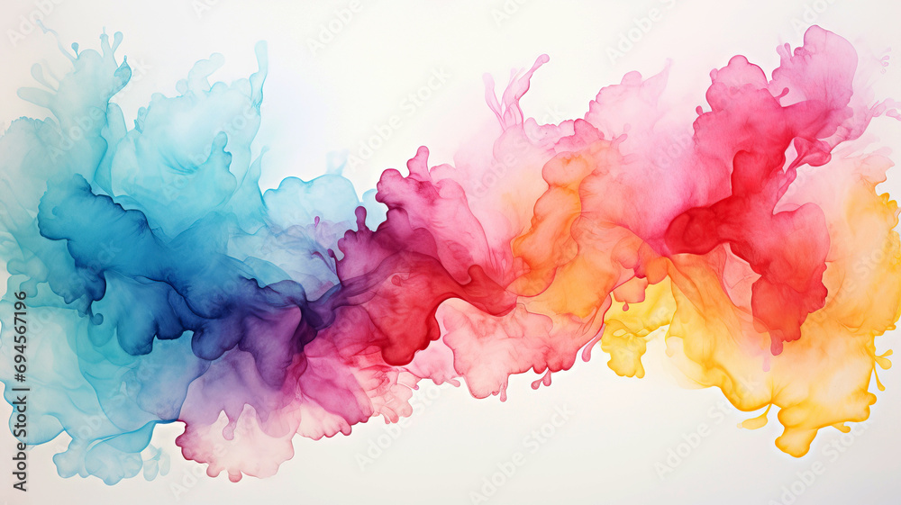 A multi-colored air spot. Abstract colorful background for textile, cover, invitation. Watercolor illustration.
