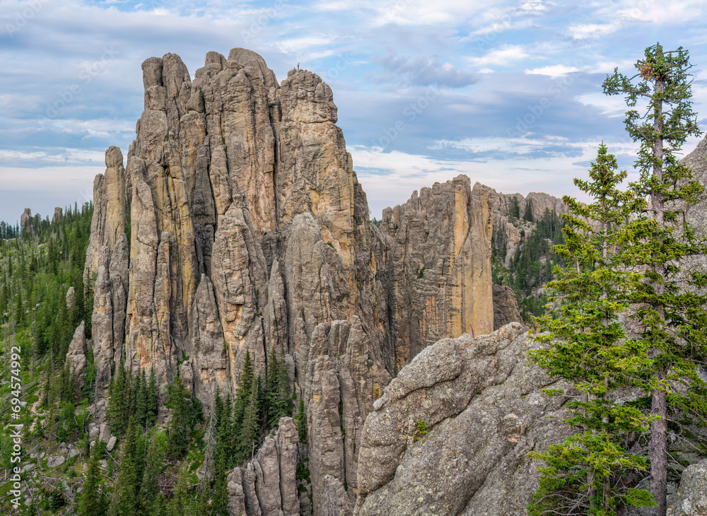 The Cathedral Spires formation at Custer Sate Park - South Dakota off the Needles Highway The Cathedral Spires formation at Custer Sate Park - South Dakota off the Needles Highway