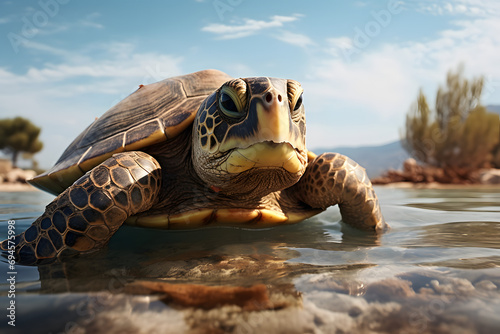 Turtle on a beach, turtles, beach turtle, wildlife, wild turtles photo