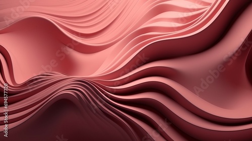 Three dimensional render of pink wavy pattern. Pink waves abstract background texture. Print, painting, design, fashion. Line concept. Design concept. Art concept. Wave concept. Colourful background.