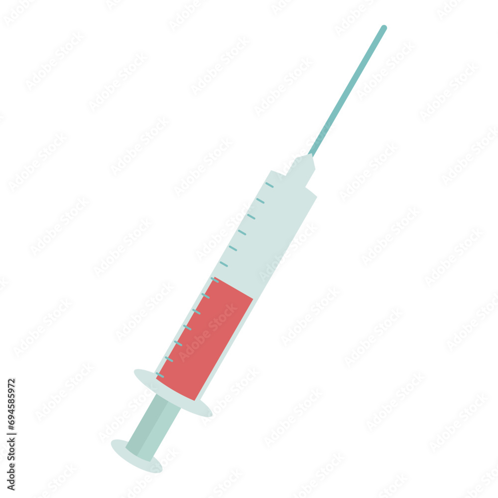 Injection healthcare element. Vector illustration with healthcare theme and flat vector style. Editable vector element. Injection healthcare element. Vector illustration with healthcare theme and flat vector style. Editable vector element.