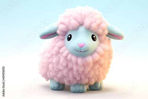 Whimsical Sheep in Soft Pop Style © DavoeAnimation