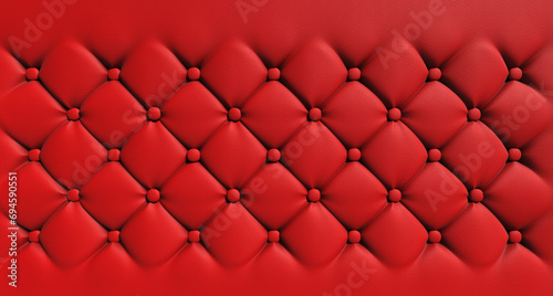 red leather chesterfield texture © Predrag