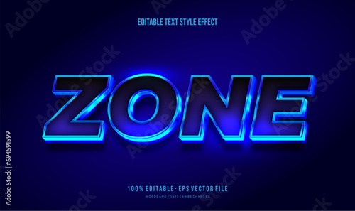 Editable text effect futuristic glowing color gradient. Text style effect. Editable fonts	
