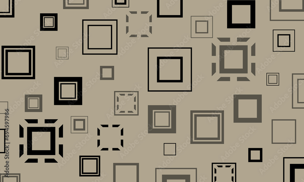 Geometric pattern with black square grey background. rectangle vintage pattern. Geometric pattern with black square grey background. rectangle vintage pattern.