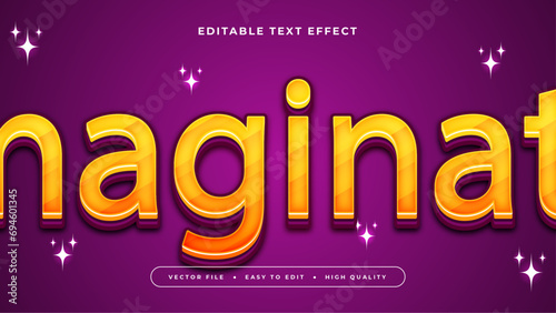 Colorful imaginatif 3d editable text effect - font style