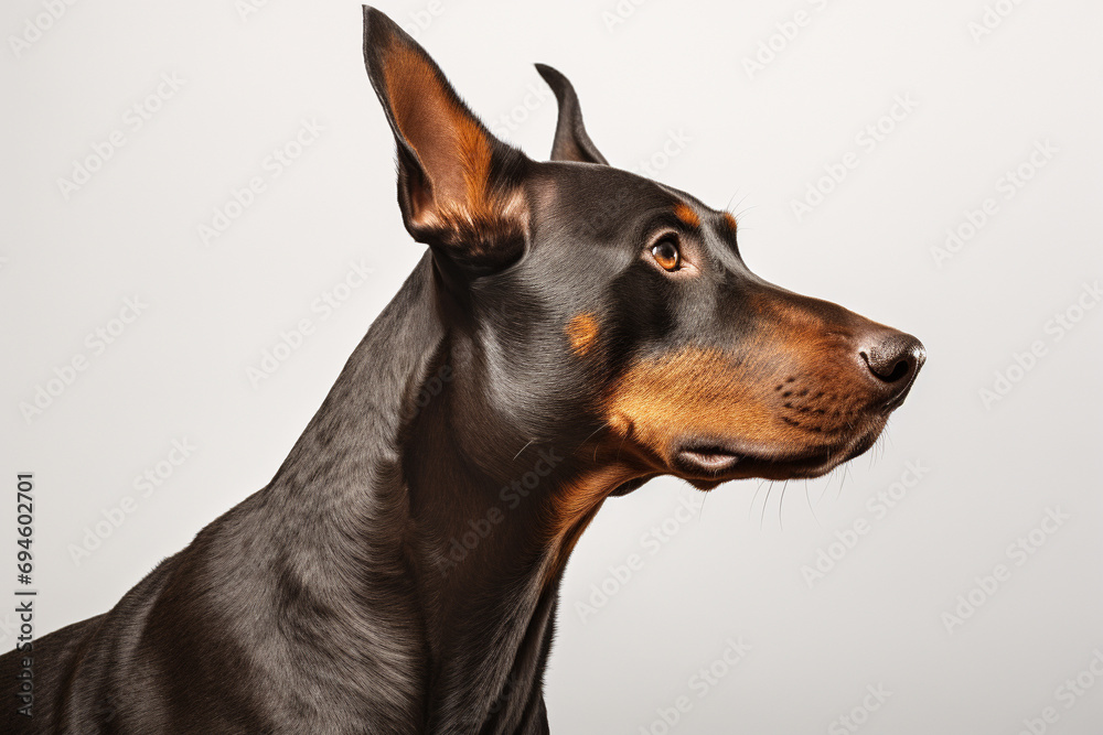 Doberman pinscher dog