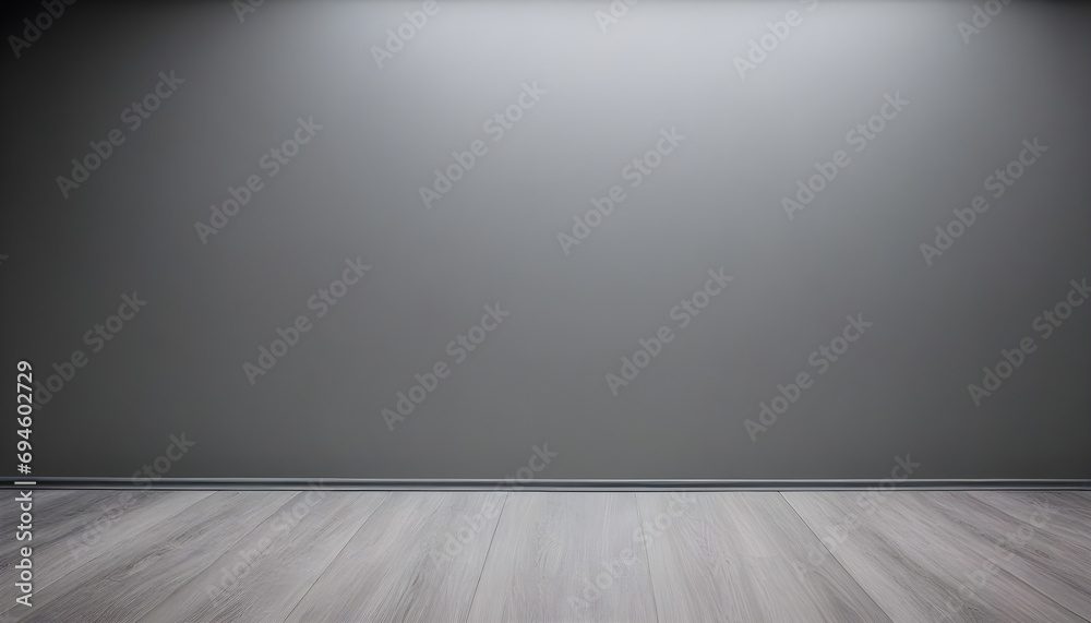 Minimalist grey background studio in lightroom and floor Minimalist grey background studio in lightroom and floor