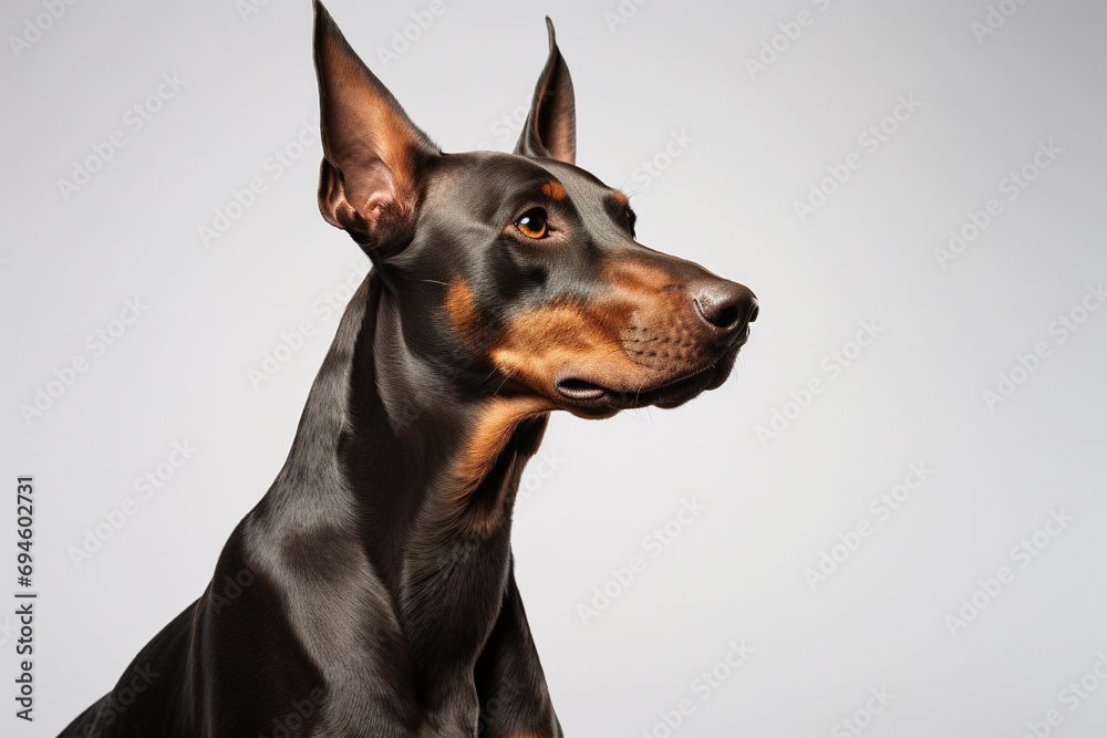 Doberman pinscher dog