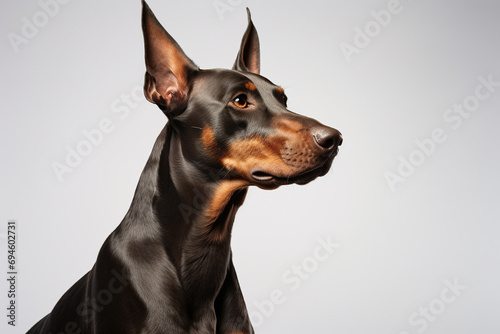 Doberman pinscher dog