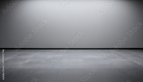 Minimalist grey background studio in lightroom and floor