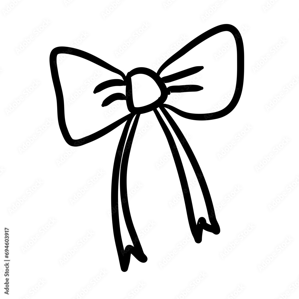 Line bow doodle