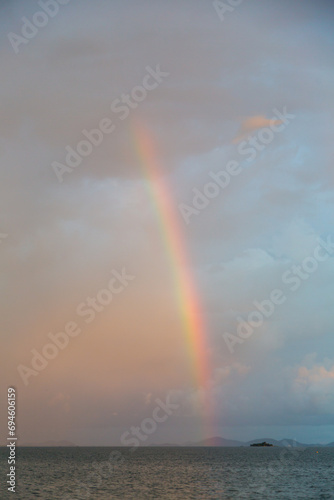 rainbow over the sea