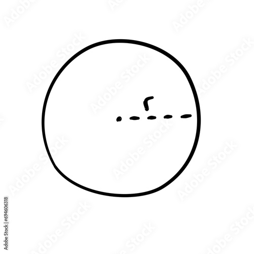flat shape mathematics doodle