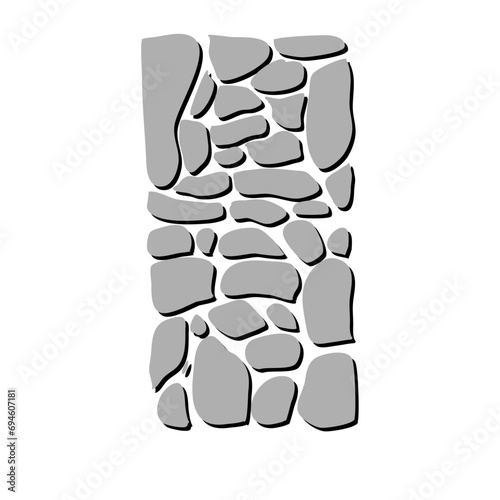 Stone path vector