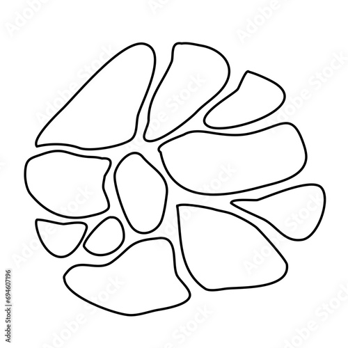 Stone path vector