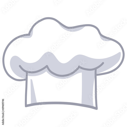 Chef Hat Cartoon Drawing Icon Art Illustration